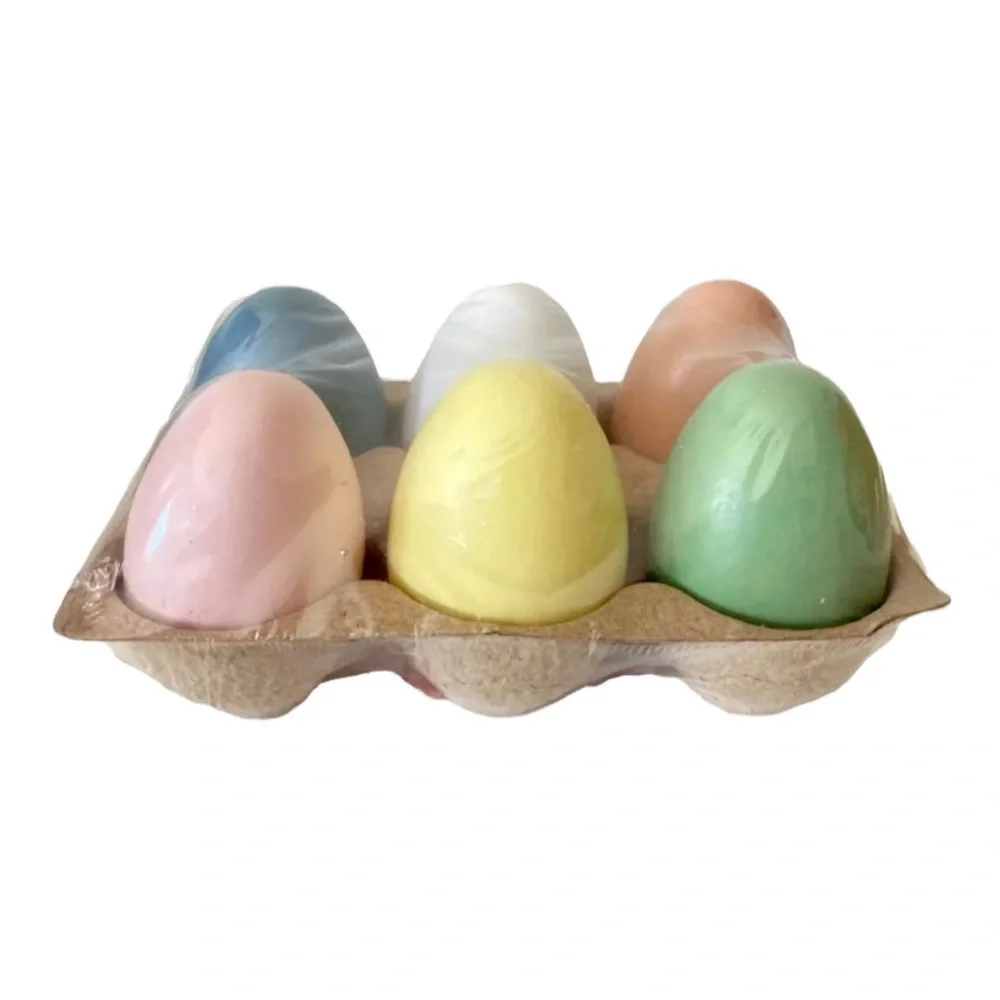 Target BP Half Dozen Wood Colored Easter Eggs